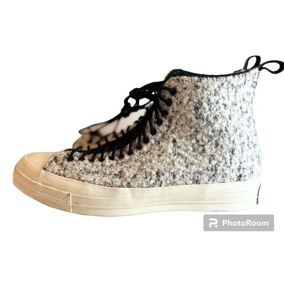 Converse Boucle Wool Chuck Taylor Hi 70' White/Black-egret - Picture 5 of 8
